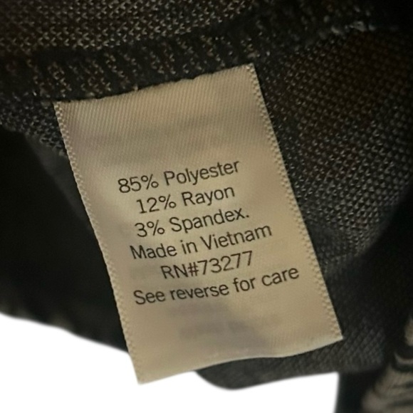 Nine West dress Animal Print sheath black tan size XL - Picture 7 of 9